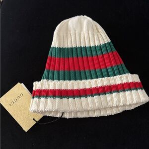 Brand new Gucci Striped Knit Beanie fits women's small /medium